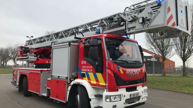 Incendie à Braine-le-Château : la route bloquée vers Tubize