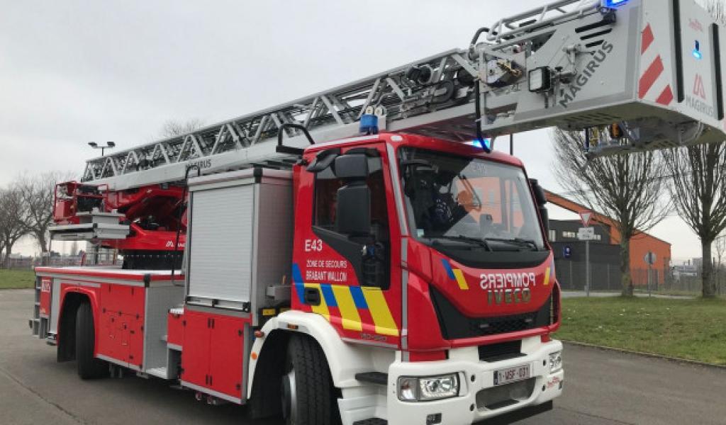 Incendie à Braine-le-Château : la route bloquée vers Tubize