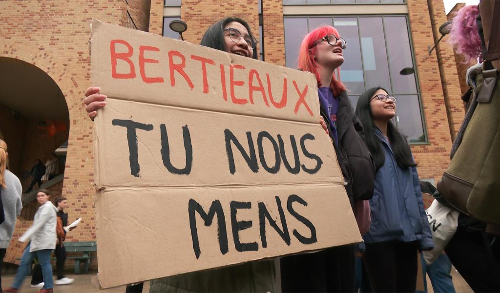 Louvain-la-Neuve : les étudiants manifestent leur colère face au décret paysage