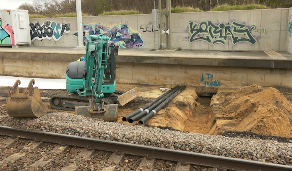 RER : Les travaux avancent à la gare de Profondsart