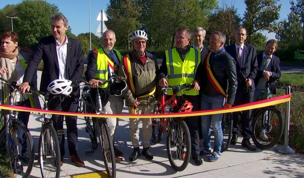 LLN : inauguration de 4 kilomètres de la future cyclostrade