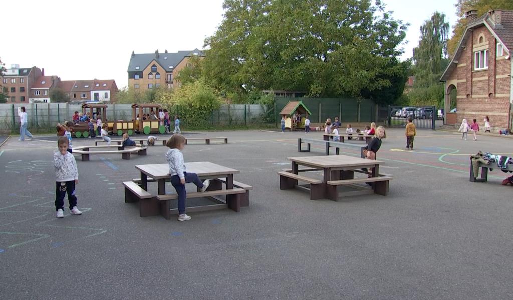 Braine-l'Alleud : les cours de recrée repensée à Saint-Bernadette