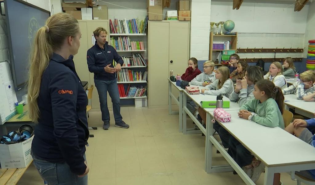 Jérôme Delire et Caroline Dieu sur la Transat : l’océan s’invite en classe