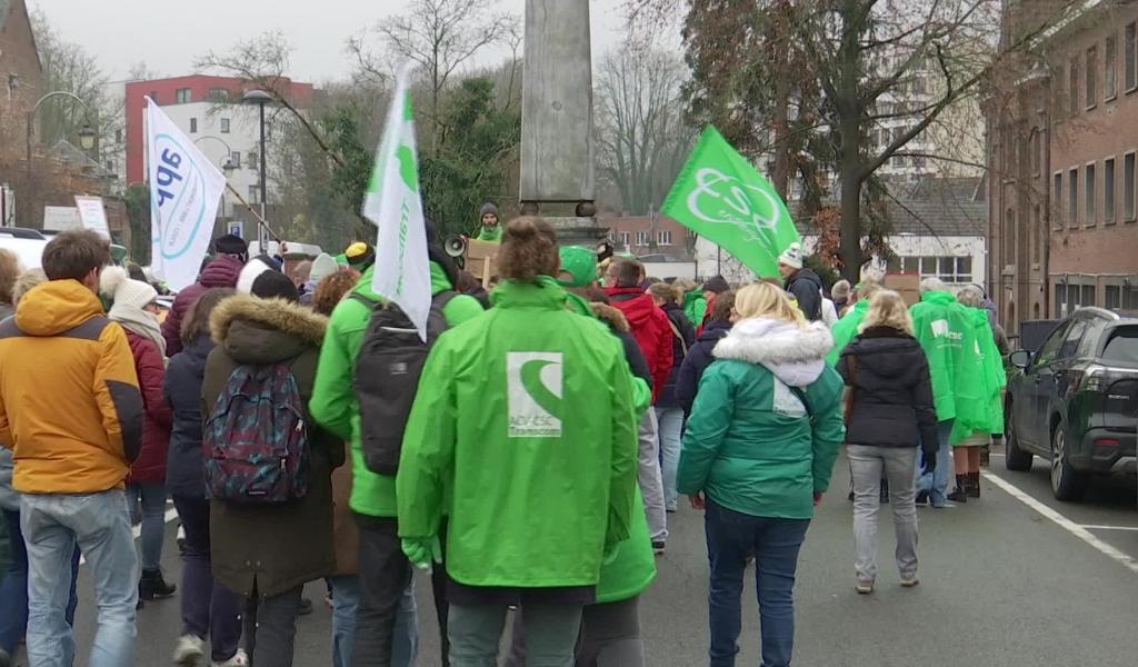 Services publics en grève : Nivelles au cœur de la mobilisation