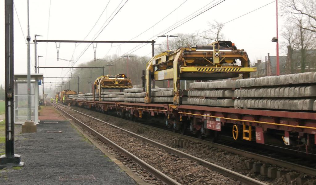 Rail : changement des traverses sur l'axe Ottignies-Bruxelles