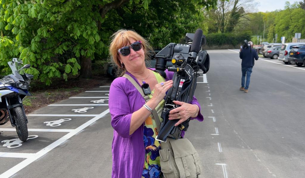 Le dernier tournage de Dominique, notre camérawoman