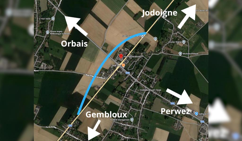 Mobilité : bientôt une route parallèle à la N29 pour désengorger le rond-point de Thorembais ?
