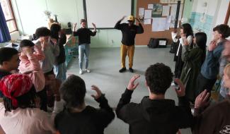 Les élèves de l'Athénée Royal Paul Delvaux accueillent le Hip-hop new-yorkais