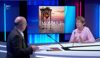 Bernadette Moulart - présidente Choeur La Noucelles: annonce concert La Noucelle