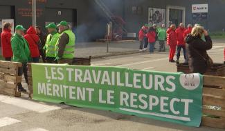 Nivelles : Piquets de grève dans les zonings