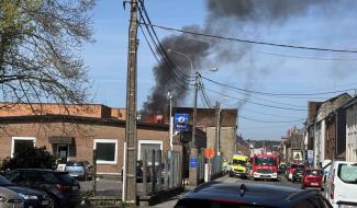 Petit incendie en cours à Ottignies (rue du monument)