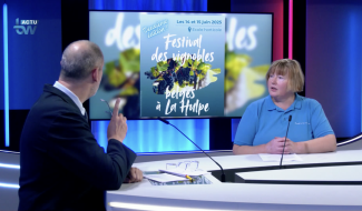 Nathalie Taymans pour le Festival des vignobles belges à La Hulpe