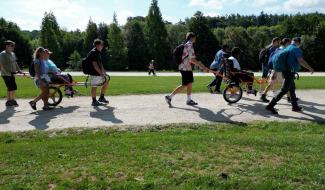 Promenade en joëlette pour les bénéficiaires de L'Argentine