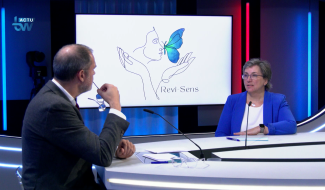 Nathalie Deldime pour la Journée Portes ouvertes de l'asbl Revi-sens