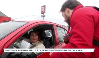 Shopping de Nivelles bloqué et rond-point filtré