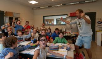 Des rêves de football... construits en LEGO, une classe de Genval primée