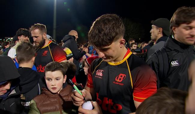 Rugby : l'équipe nationale belge face à ses supporters à Waterloo