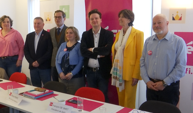 Elections 2024 : Présentation de la liste fédérale DéFI pour le Brabant wallon