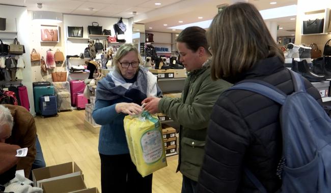 Récolte de dons pour l'Espagne à Wavre