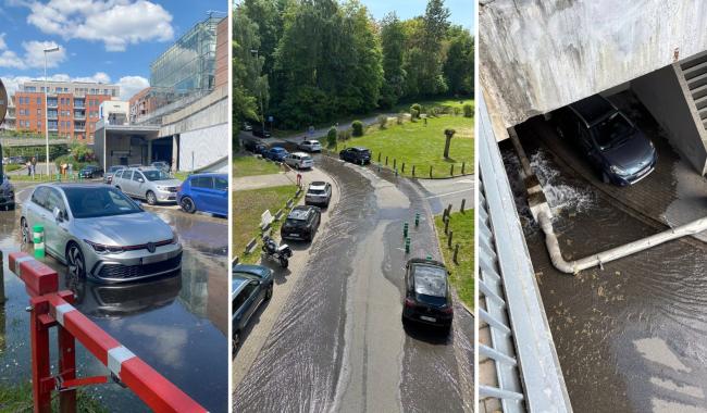 Importante fuite d'une canalisation à Louvain-la-Neuve : une partie de la ville privée d'eau