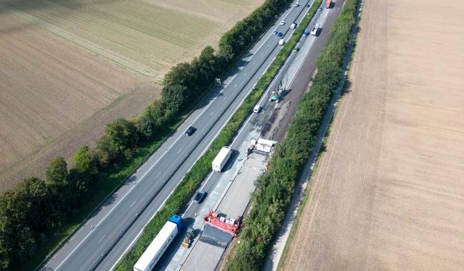 Fin proche du chantier E411 entre Daussoulx et Thorembais-Saint-Trond : circulation bientôt rétablie