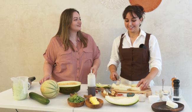 Les recettes d'été : le tartare de melons de Fouzia