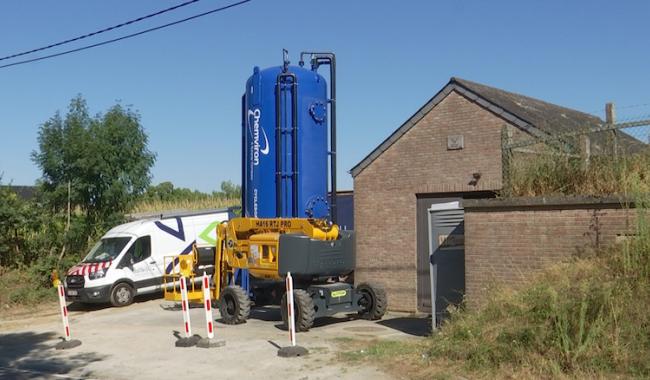 Ittre : Un filtre à charbon installé à la station de pompage des Hauts du Ry Ternel