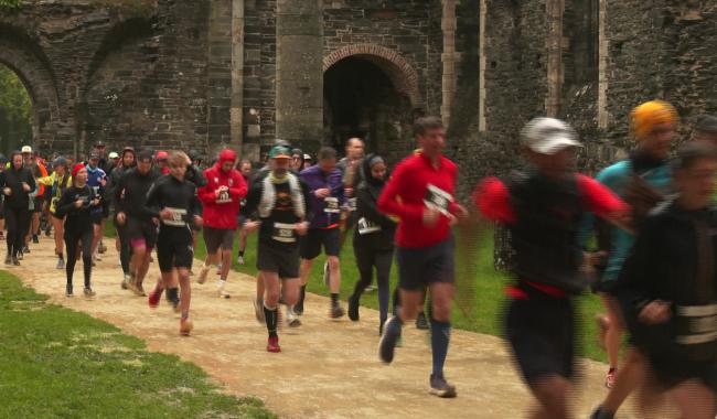Le trail de l'Abbaye de Villers-la-Ville sous la tempête !