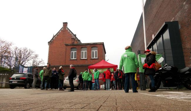Action syndicale à la prison de Nivelles