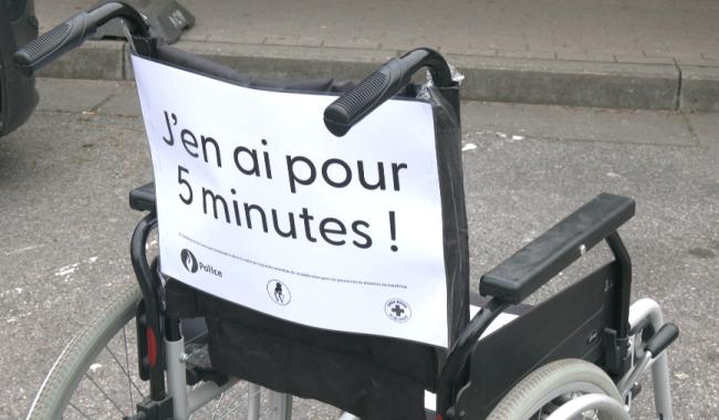 Waterloo : une action coup de poing pour dénoncer les abus sur les places PMR