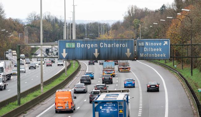 Chantier sur l’E19 à Nivelles : la fermeture de la bretelle sud prolongée