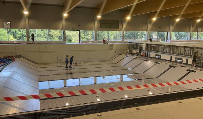 Louvain-la-Neuve : La piscine de Blocry vidangée