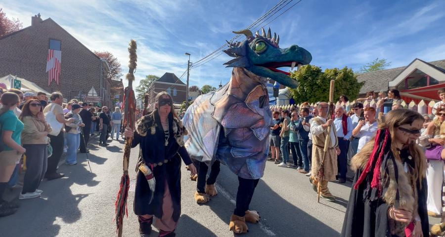 Grez-Doiceau : le combat de Saint-Georges et du dragon perpétue la tradition du village