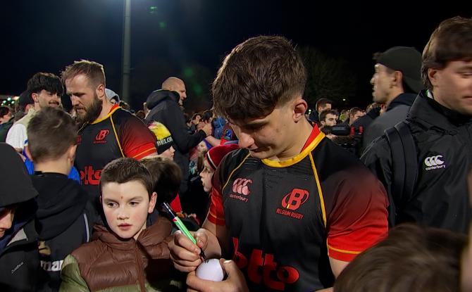 Rugby : l'équipe nationale belge face à ses supporters à Waterloo