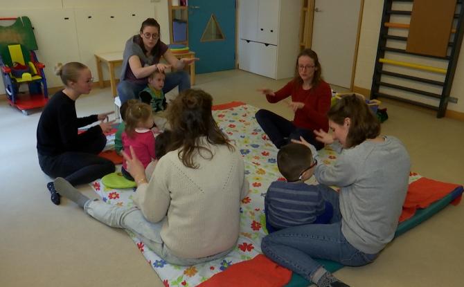 Visite de la crèche inclusive "Les Lucioles" à Lasne