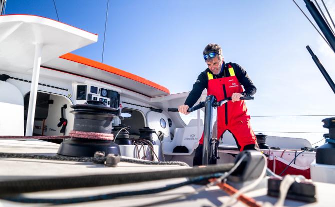 Denis Van Weynbergh se prépare pour le Vendée Globe 2024
