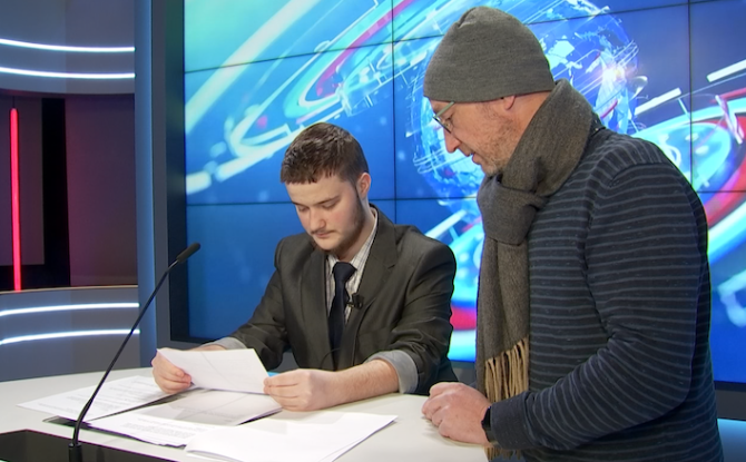 TV Com : l'enregistrement d'un journal pas comme les autres