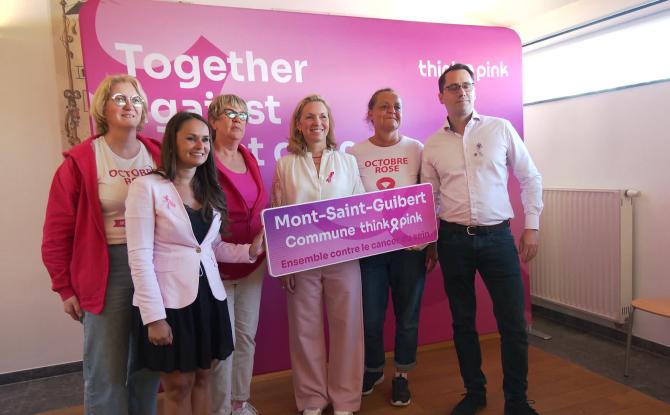 Mont-Saint-Guibert : Première commune Think Pink en Brabant wallon