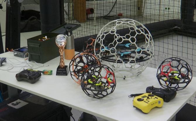 Le Drone Soccer en démonstration à Nivelles