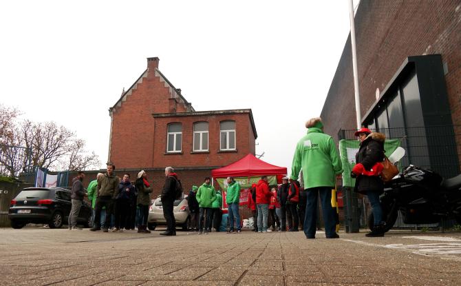 Action syndicale à la prison de Nivelles