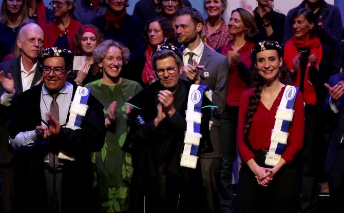 L'UCLouvain remet trois nouveaux docteurs honoris causa sous le signe de la résistance